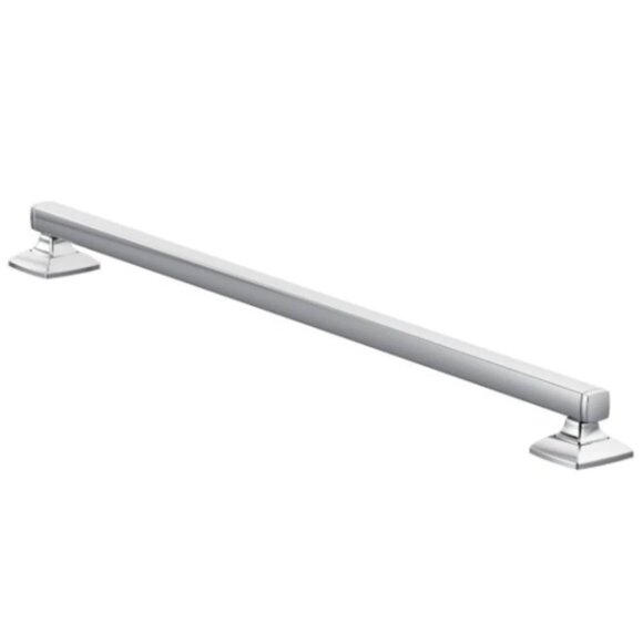 Moen Grab Bar Bathroom Safety 12-Inch Stainless Steel Transitional Chrome metal - Picture 1 of 4